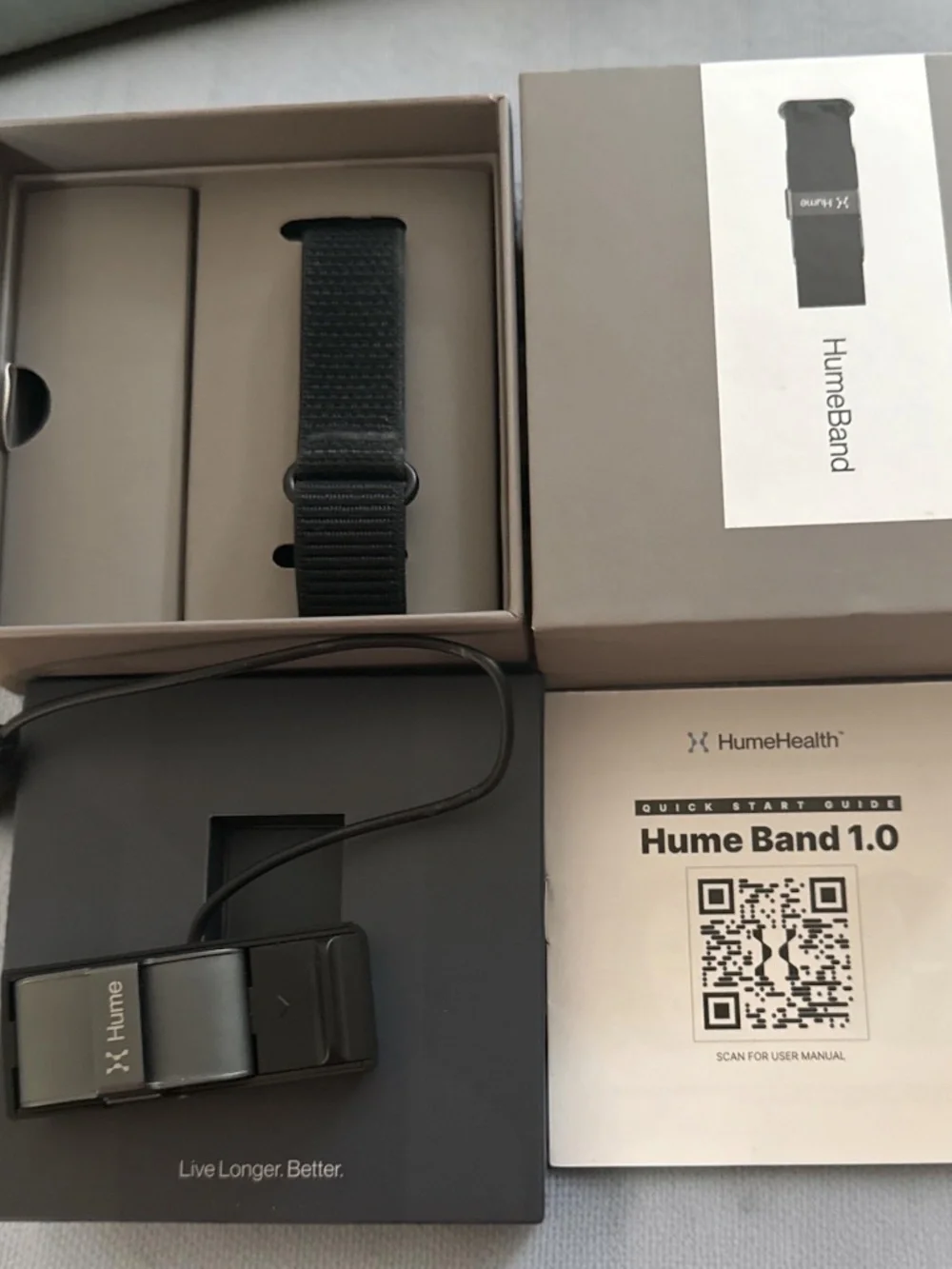 Hume Band 1.0 Longevity Health & Fitness Tracker - Black